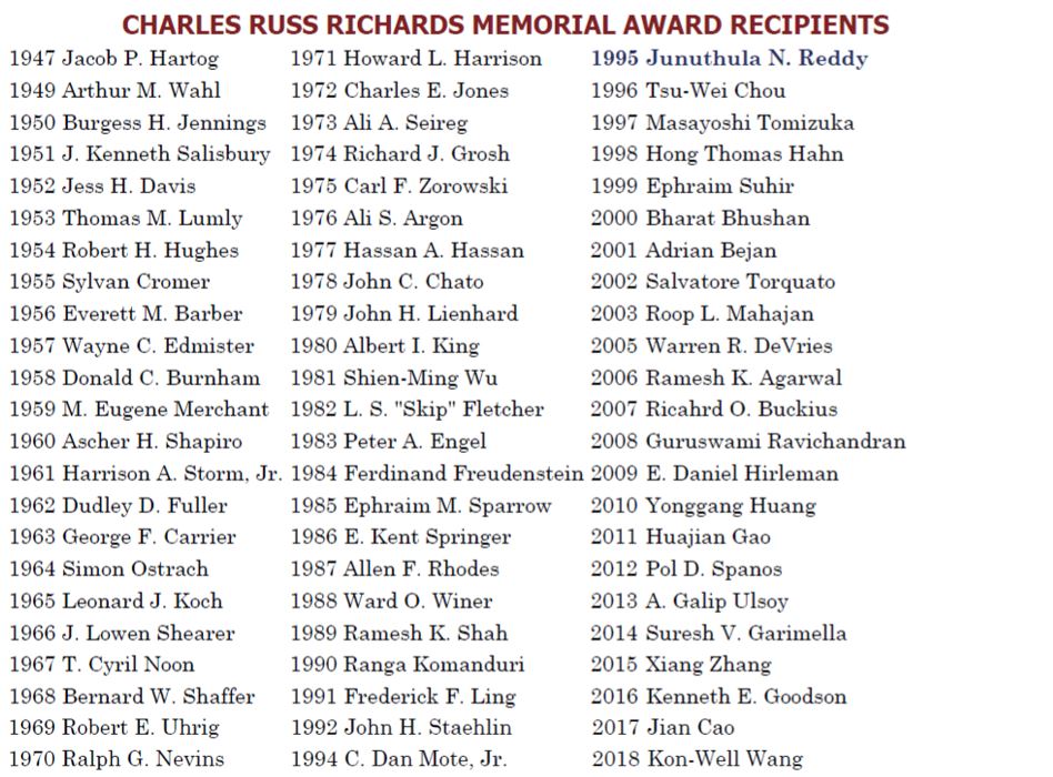 Charles Russ Richards Memorial Award